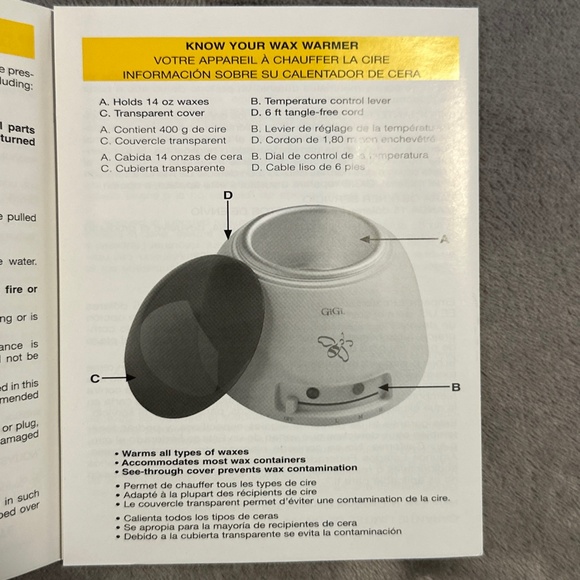 GiGi Wax Warmer (Fits 14 oz waxes) Item # 0225CN - Picture 7 of 9